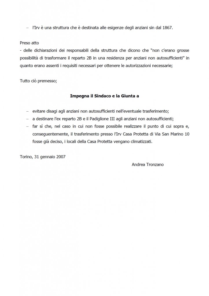 31.01.07_Mozione_Anziani_Poveri vecchi, climatizzare2