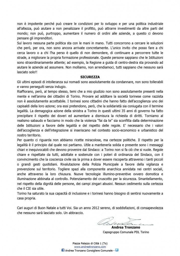 LETTERA AGLI ELETTORI Natale 2011-4