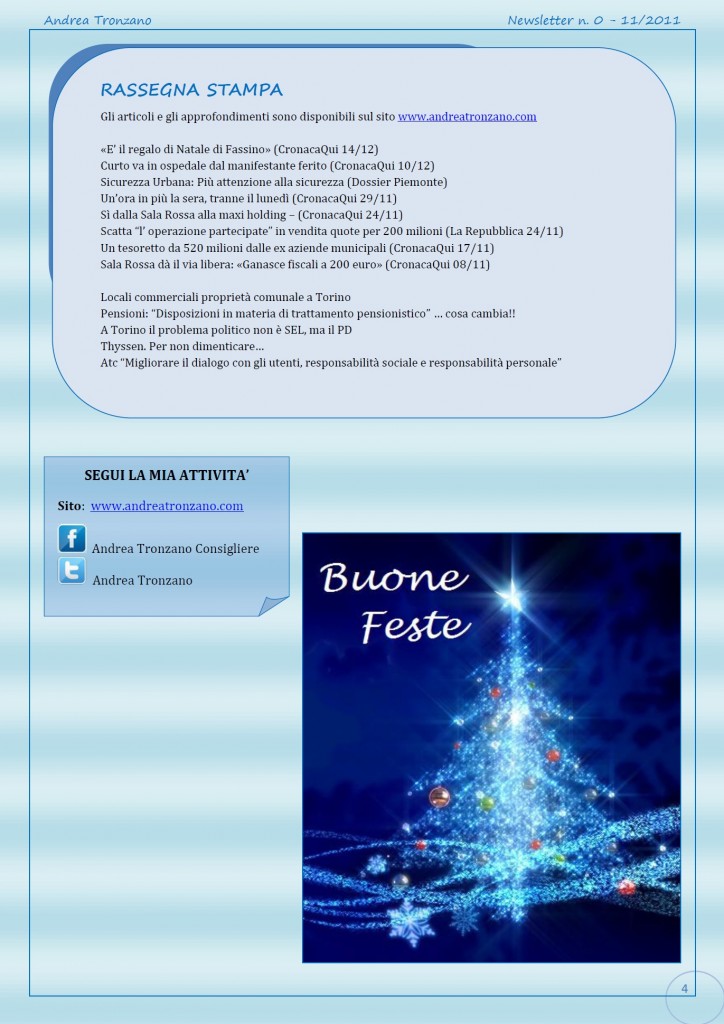 Newsletter n.1-2011-4