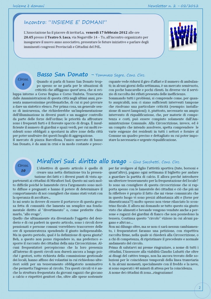 Newsletter n.2-2012-2