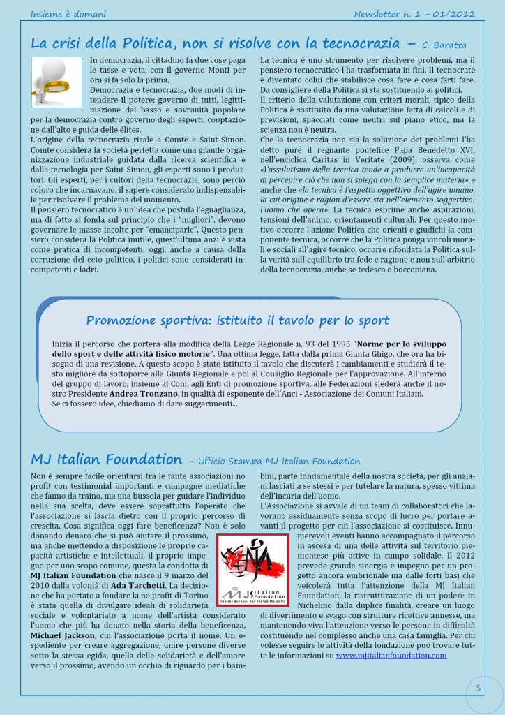 Newsletter n.2-2012-5