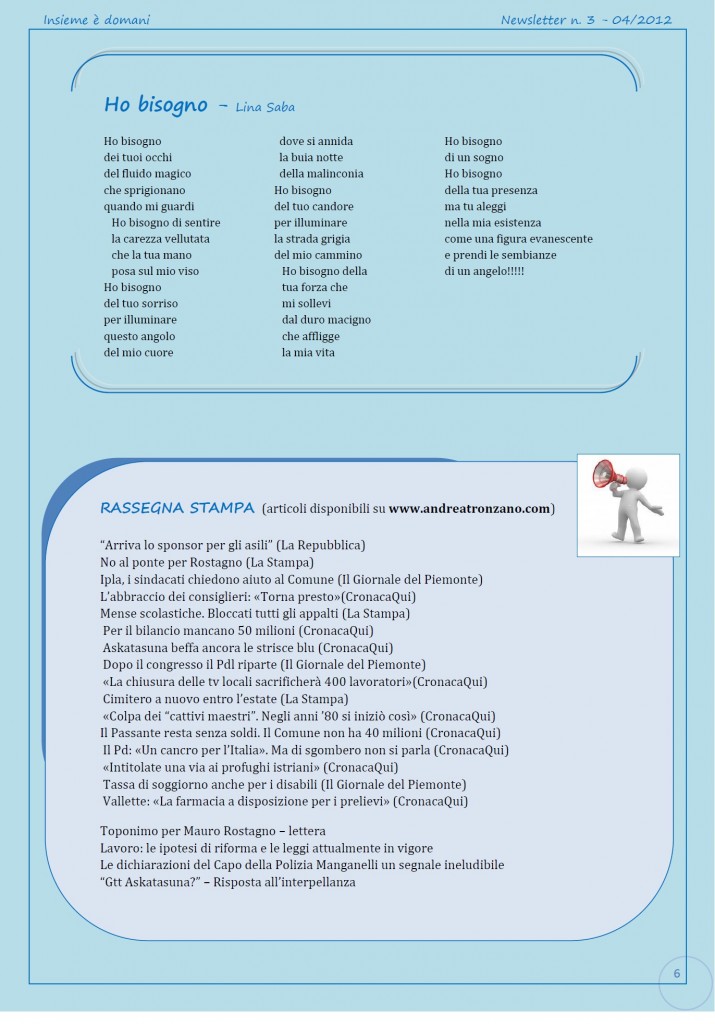 Newsletter n.3-2012-6