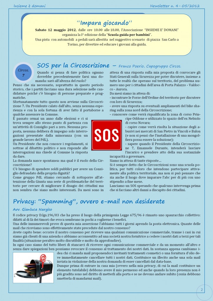 Newsletter n.4-2012-2