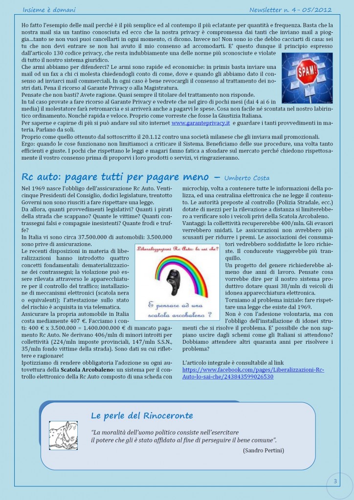 Newsletter n.4-2012-3