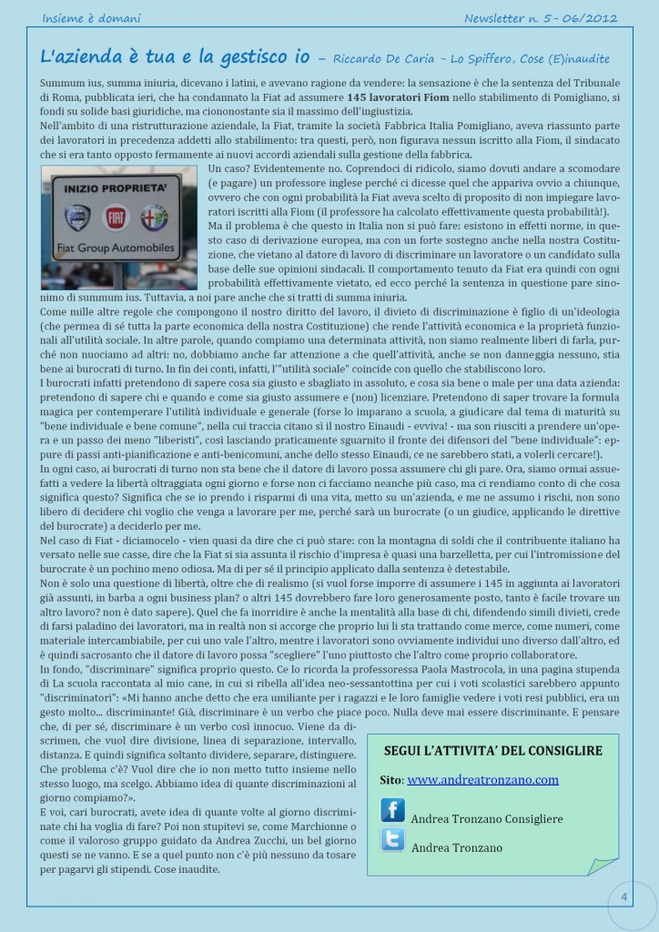 Newsletter n.5-2012-4