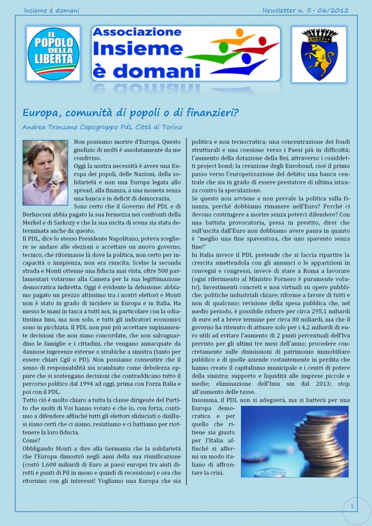 Newsletter n.5-2012