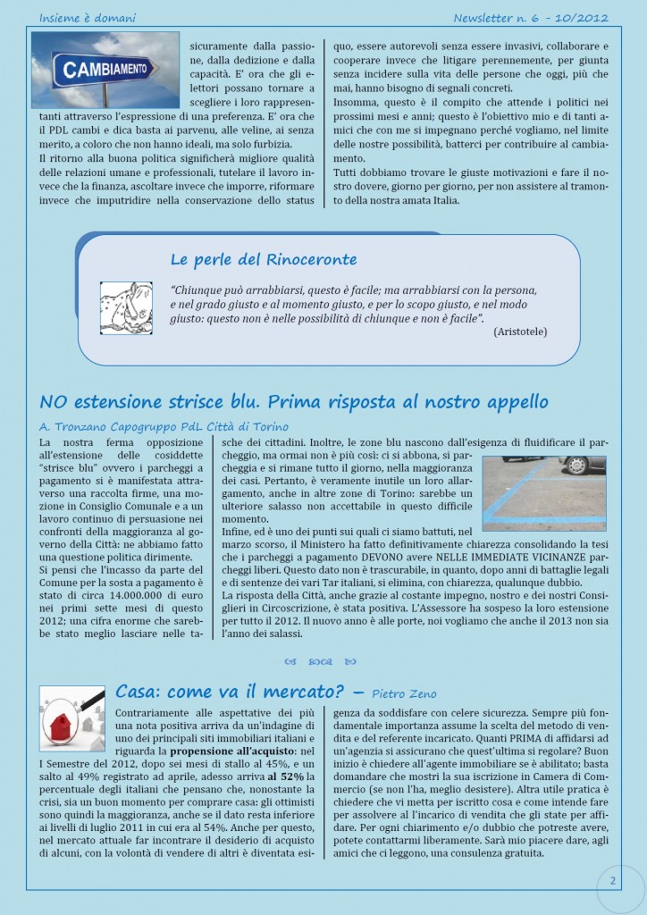 Newsletter n.6-2012-2