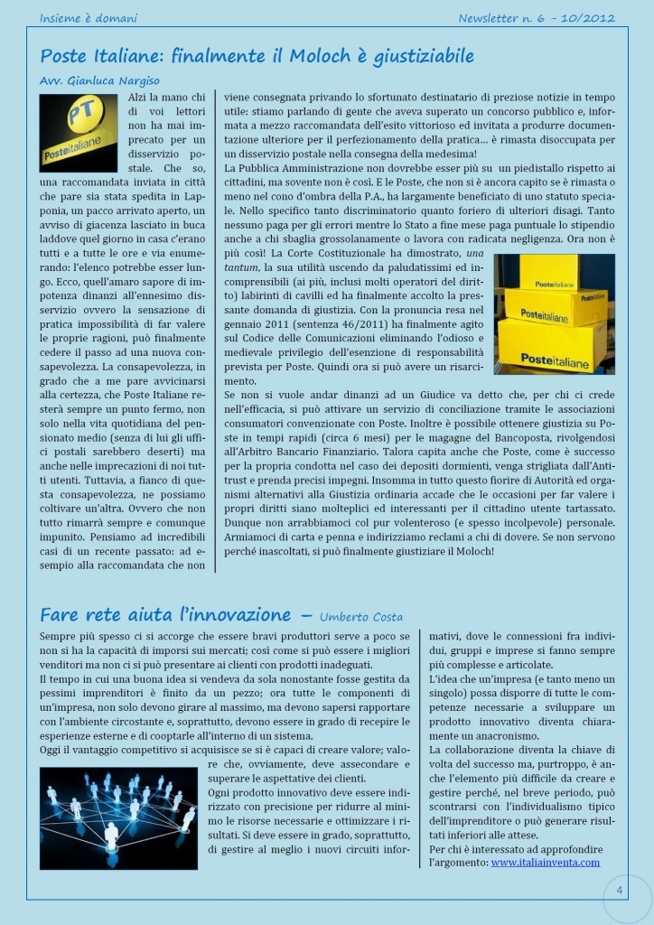 Newsletter n.6-2012-4