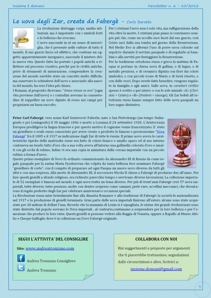 Newsletter n.6-2012-5