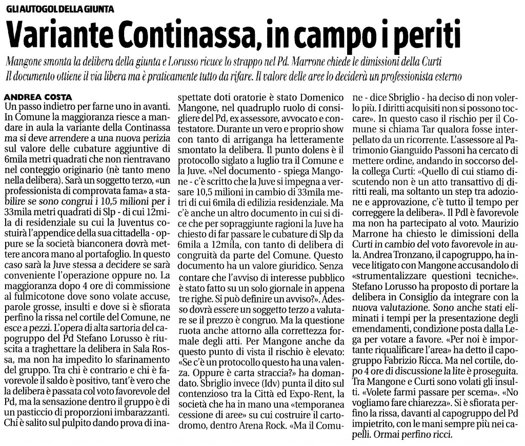 08.11.12_ Giornale_Continassa