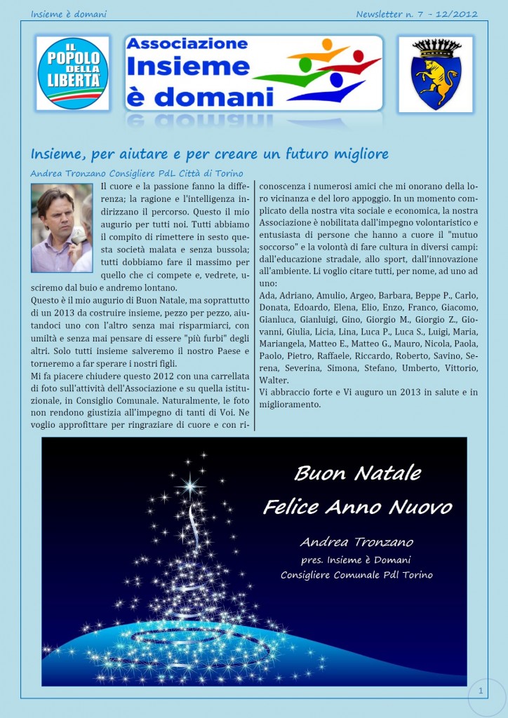 Newsletter n.7-2012