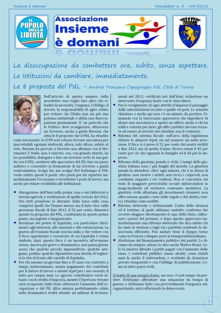 Newsletter n.8-2013