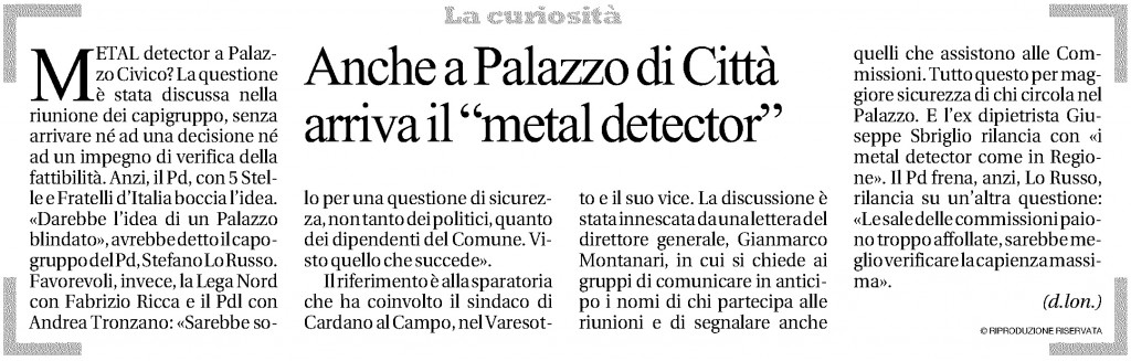 03.07.13_Repubblica_Metal detector