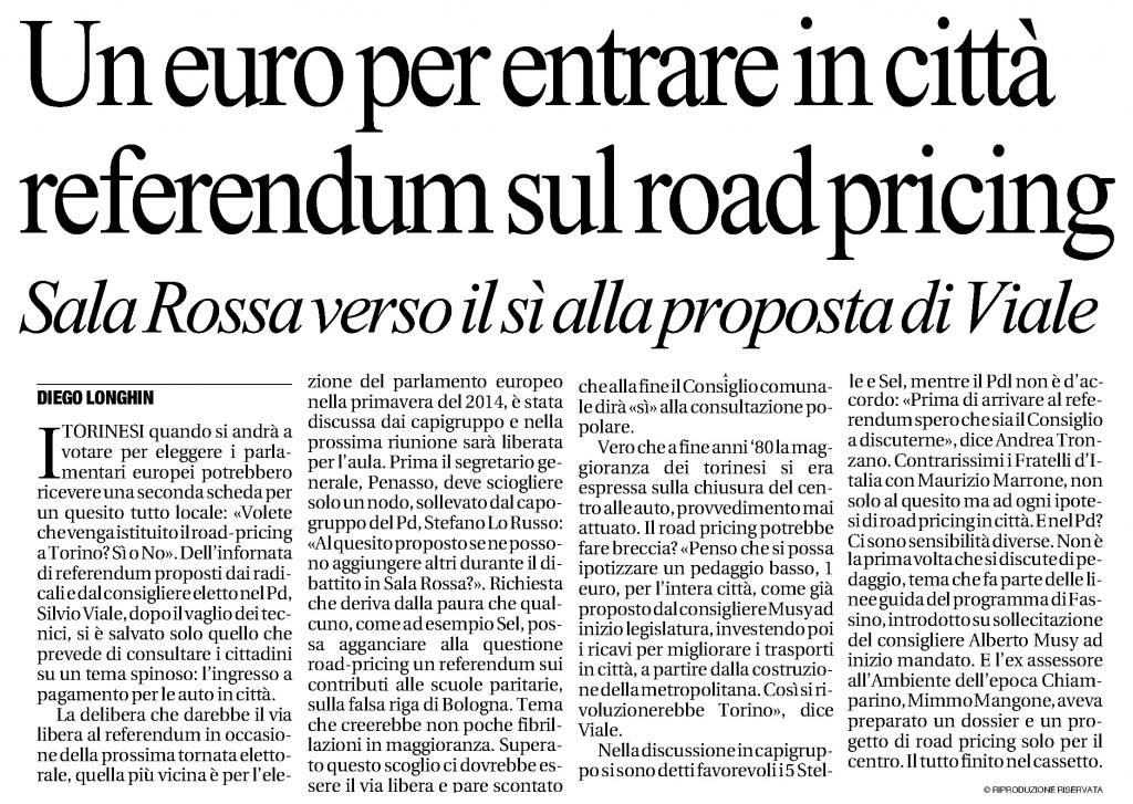 10.07.13_Repubblica_Road Pricing