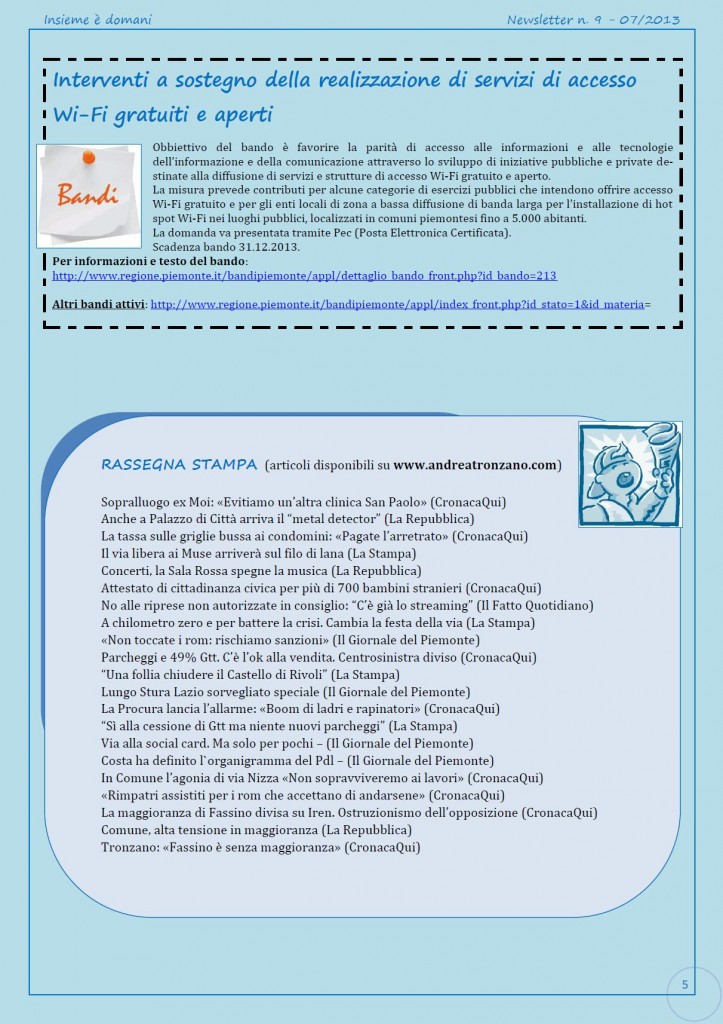 Newsletter n.9-2013-5