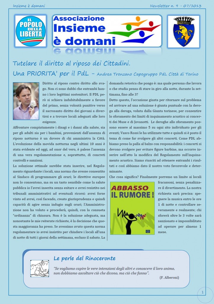 Newsletter n.9-2013