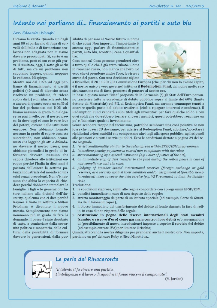 Newsletter n.10-2013-3