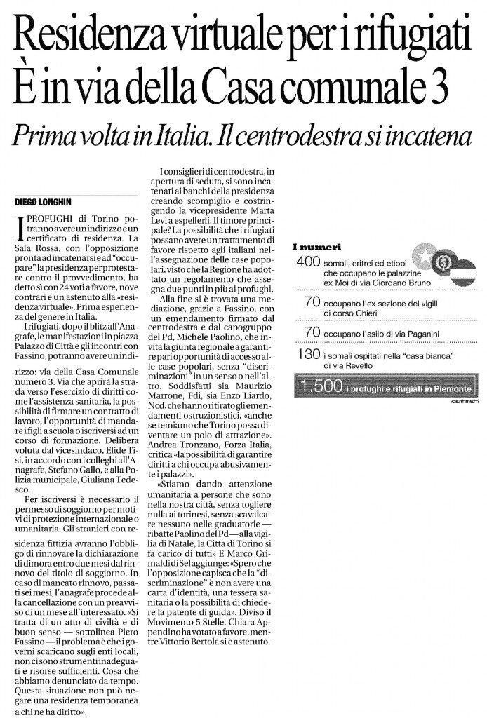 24.12.13_Repubblica_Residenza Profughi