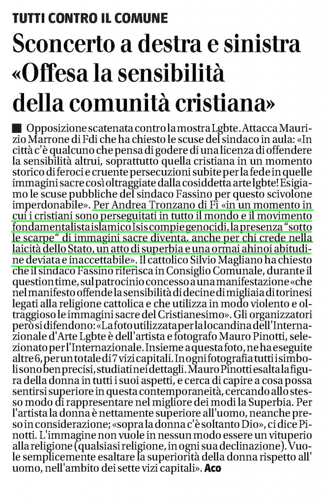 03.09.14_GiornalePiemonte_Mostra LGBTE2