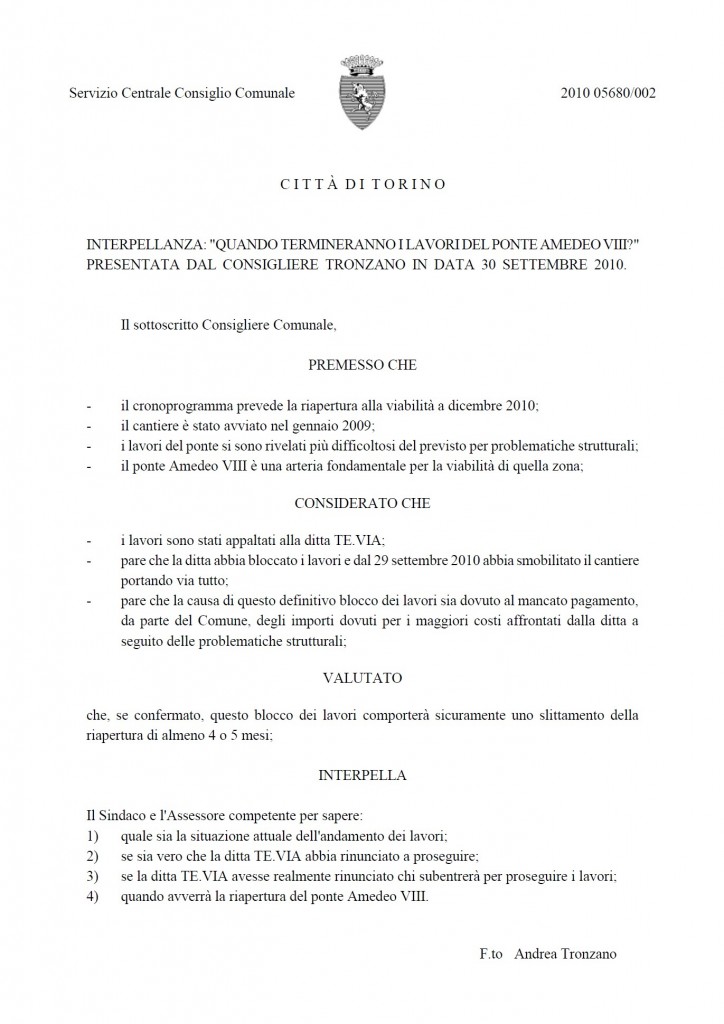 30.09.10_Interpellanza_Ponte Amedeo