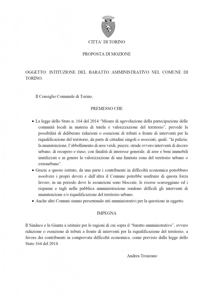 18.03.15_Mozione_Baratto Amministrativo